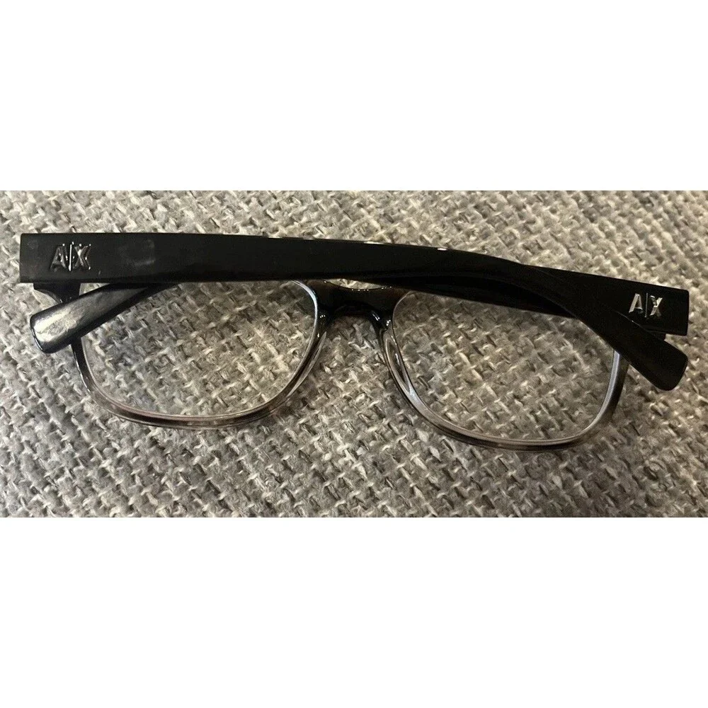 Armani Exchange Eyeglasses Frames Only AX3077 8333 Clear/Black 54-17-145